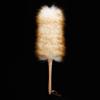 Qcwwy Gentle Soft Lambs Wool Duster - Antistatic & Absorbent - for DustFree Surfaces - Handcrafted Wooden Handle - 20.9in Long - Suitable for Dashboards, Pet Hair - & view 3