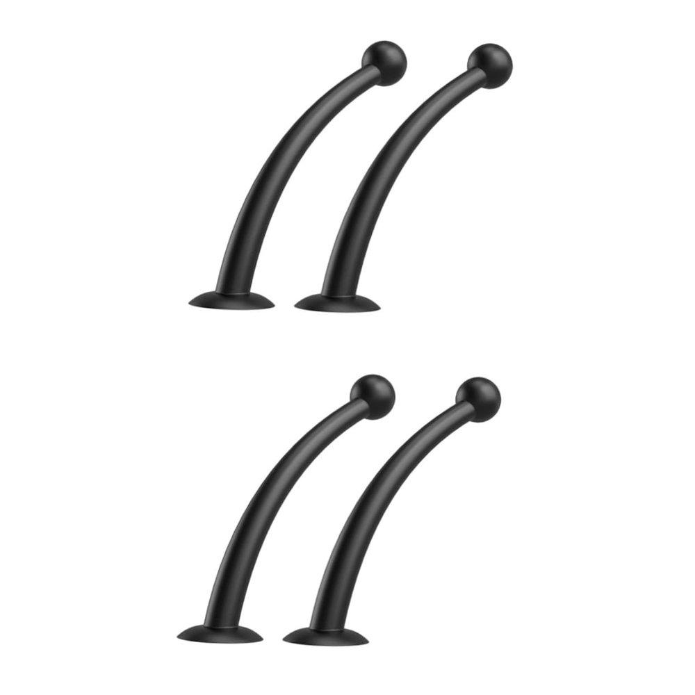 GALPADA 2pairs Silicone Suction Cup Tentacles Antenna for Motorcycle Helmet Decorative Tentacles Double-Sided Tape Easy Install Pair of