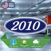 2023 Oval Year Model Stickers for Car Dealerships White on Navy Blue Vinyl Windshield Decals 14" 5-1/2" Weatherproof Removable Car Window Stickers Auto Lot Window Signs Pack of 48 view 2