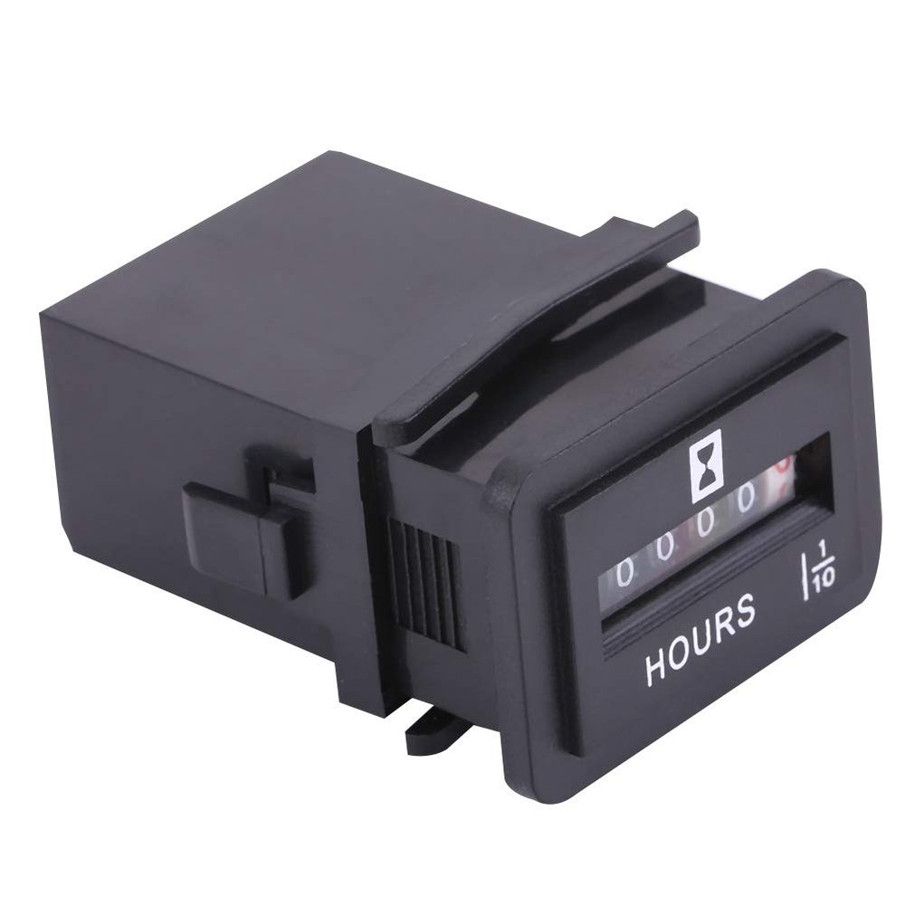 MUNEFE Mechanical Enine Hour Meter, Mechanical Hour Meter, Car Hour Meter Aries for Baery Powered Devices(HM001)