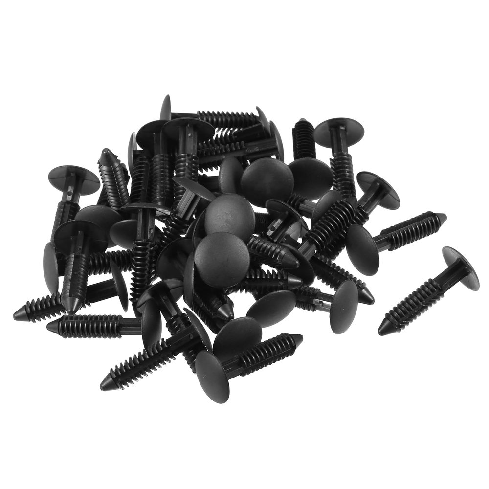 VekAuto 40 Pcs Canopy Seal Buckle Compatible for Ford for Mustang 2005-2012, Durable Plastic Black Retainer Clips Rivets