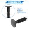 VekAuto 40 Pcs Canopy Seal Buckle Compatible for Ford for Mustang 2005-2012, Durable Plastic Black Retainer Clips Rivets view 3