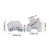 CALLARON Aluminum Alloy Handlebar Riser Connector for Motorbike Lightweight and Easy to Install Includes Fixing Bolts Fit for Fat Handlebars view 4