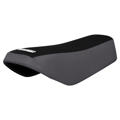 Enjoy Mfg Seat Cover - Compatible with Yamaha 1978-1981 DT 125 175 MX 175 250 Black top Standard #335 (Grey Sides/Black top Standard)