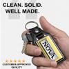 Brotherhood 1975 Compatible with Nova Custom Bright Yellow Emblem Design Keychain Key Holder Key Ring For Men Heavy Duty Car Keyring For Men and Women view 3