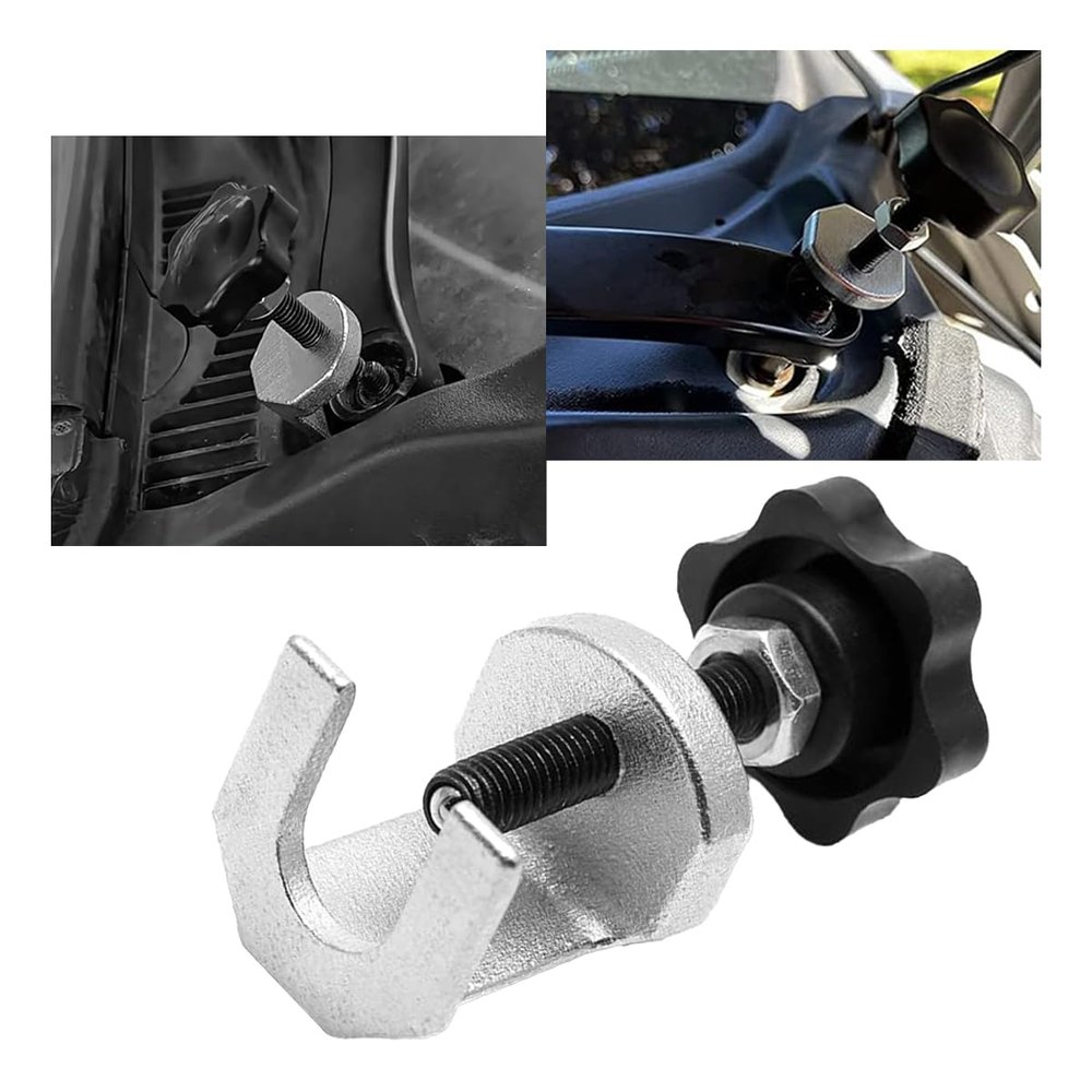 GLSOWEE Car Windshield Wiper Arm Puller, Lightweight Wiper Arm Removal Tool with Adjustable Knob, 0.65" Opening Windscreen Wiper Arm Bearing Puller Repair Tool, Universal for Car SUV Truck Van