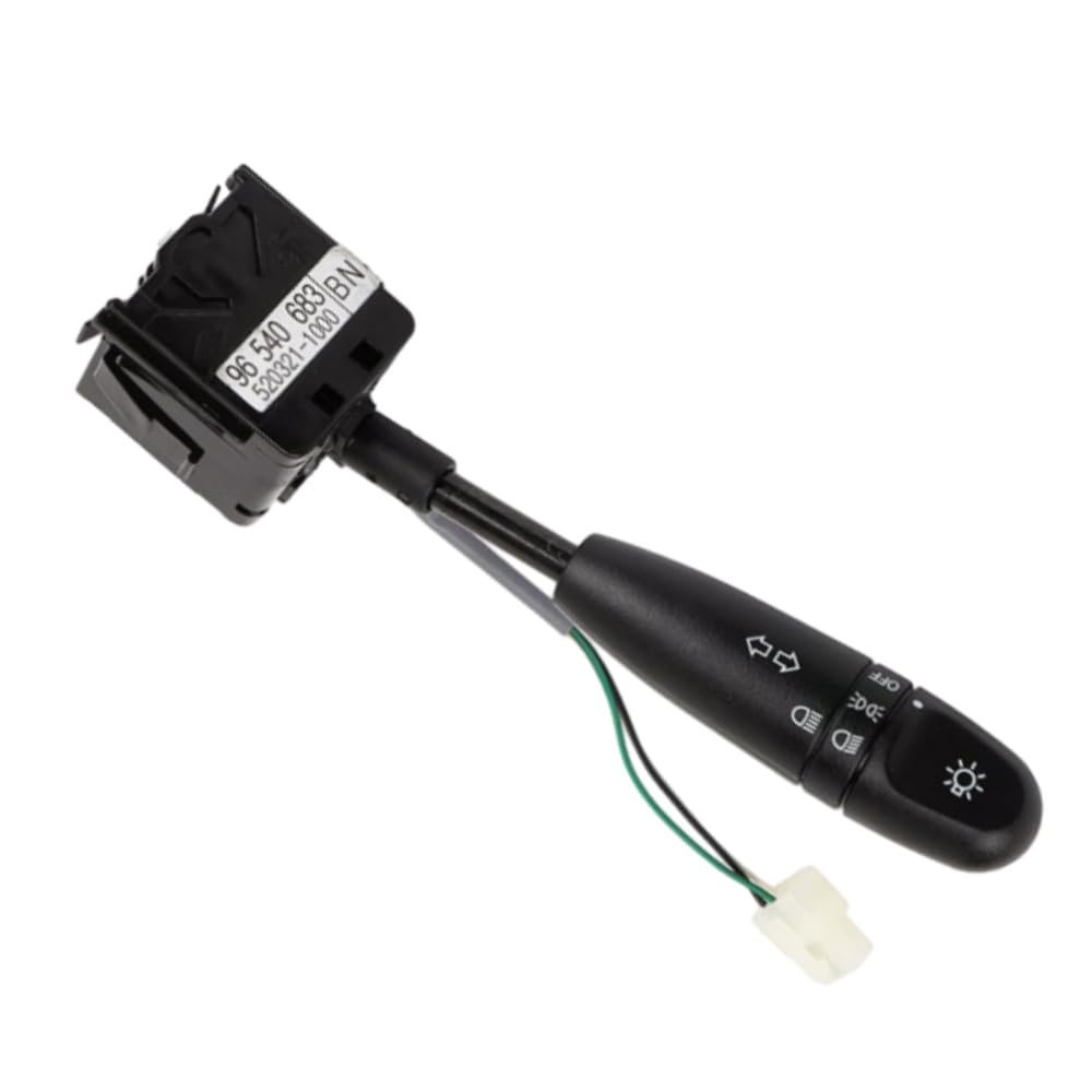 RAGBUSCLE Turn Signal Switch Steering Indicator Control Stalk, 2004-2011 Compatible with Chevrolet Aveo, 96540683 Turn Signal Headlamp Dimmer Switch