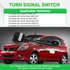 RAGBUSCLE Turn Signal Switch Steering Indicator Control Stalk, 2004-2011 Compatible with Chevrolet Aveo, 96540683 Turn Signal Headlamp Dimmer Switch view 2