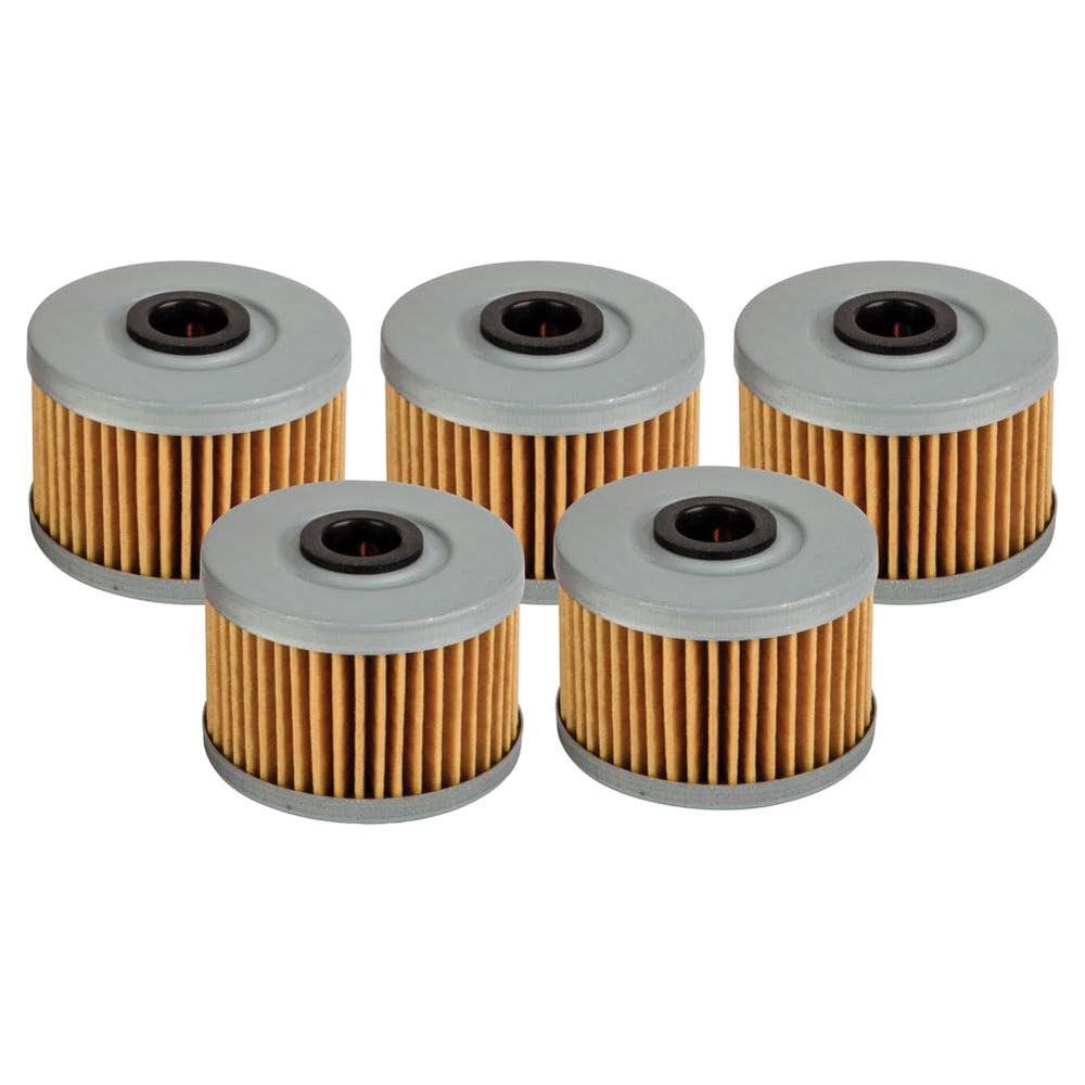 TUSK First Line Oil Filter 5 Pack for Kawasaki KLX250S 2006-2007,2009-2010,2012-2014,2018-2020