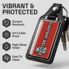 Brotherhood 1981-1988 Compatible With Custom Deluxe 10 Truck Red Emblem Keychain Key Holder Faux Leather Key Ring For Men Heavy Duty Car Keyring For Men and Women view 3