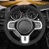 MEWANT Stitch On Steering Wheel Cover for Mitsubishi Lancer Evolution EVO X view 2