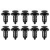 Partuto Push Type Retainer Clips No.0155309241 - Car Inner Bumper Door Fender Fastener Rivet Kit - for Nissan 350Z 2003-2009 Plastic Black - 10 Pcs view 1