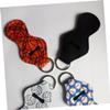 PACKOVE 4pcs Neoprene Keychain Lipstick Holder Clip Sleeve for Standard Lip Balm Key Accessory Black view 2