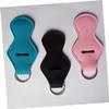 PACKOVE 4pcs Neoprene Keychain Lipstick Holder Clip Sleeve for Standard Lip Balm Key Accessory Black view 4