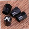 Anneome 4pcs Car Dust Caps Unique Skull Pattern Valve Covers Aluminum Alloy Easy Install view 4