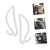 SHERCHPRY Car Hooks 2pcs Car Hook Purse Hook for Car Headrest Hooks for Car Purse Holder for Car Headrest Hooks for Vehicle Car Seat Headrest Hooks Car Headrest Hook White Pearl view 4