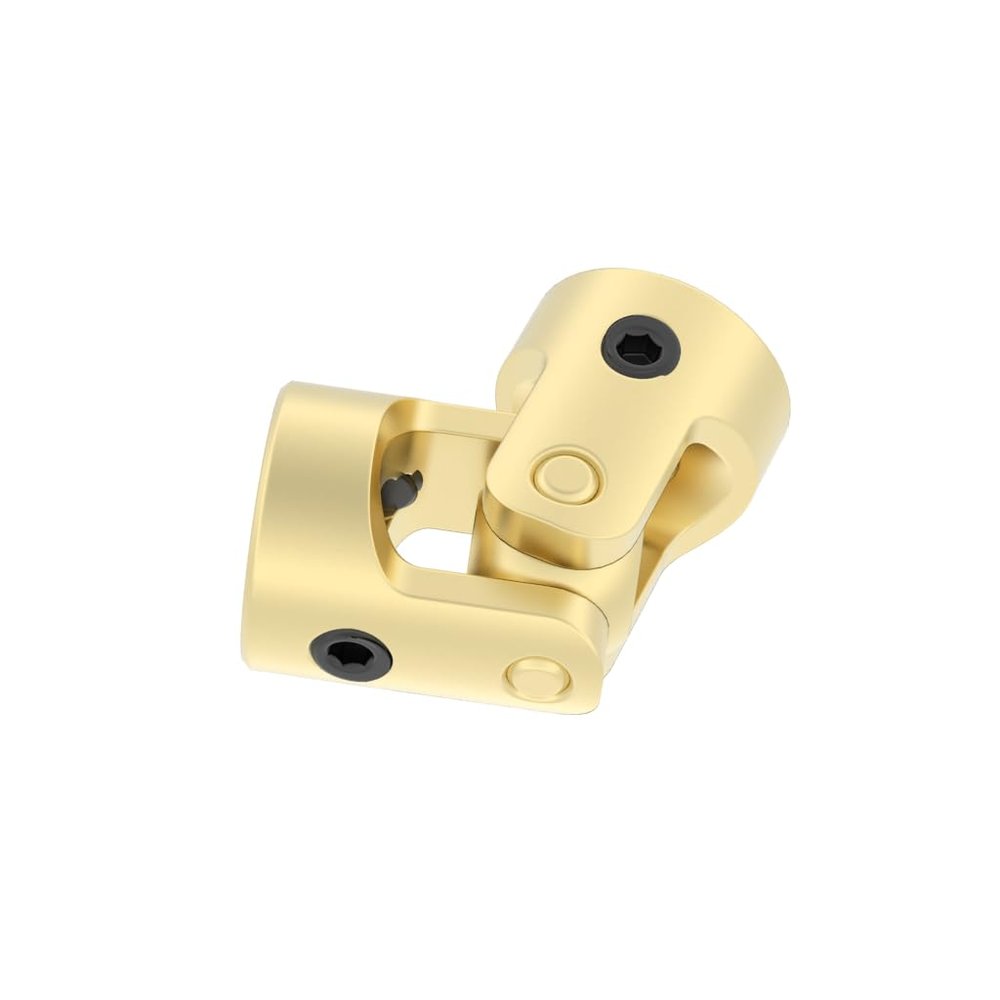 CRUMPS Rc Boat Car Metal Universal Joint Coupling Cardan Joint 2mm/2.3mm/3mm/3.175mm/4mm/5mm/6mm/8mm/10mm Shaft Motor Gimbal Connector (Color : D7L13-Brass-3mmx3mm)