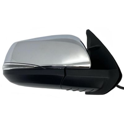 PATAJP4U Side Mirror Fits Power Heated Turn Signal Chrome PASSENGER, Quality Verified & Fitment Tested