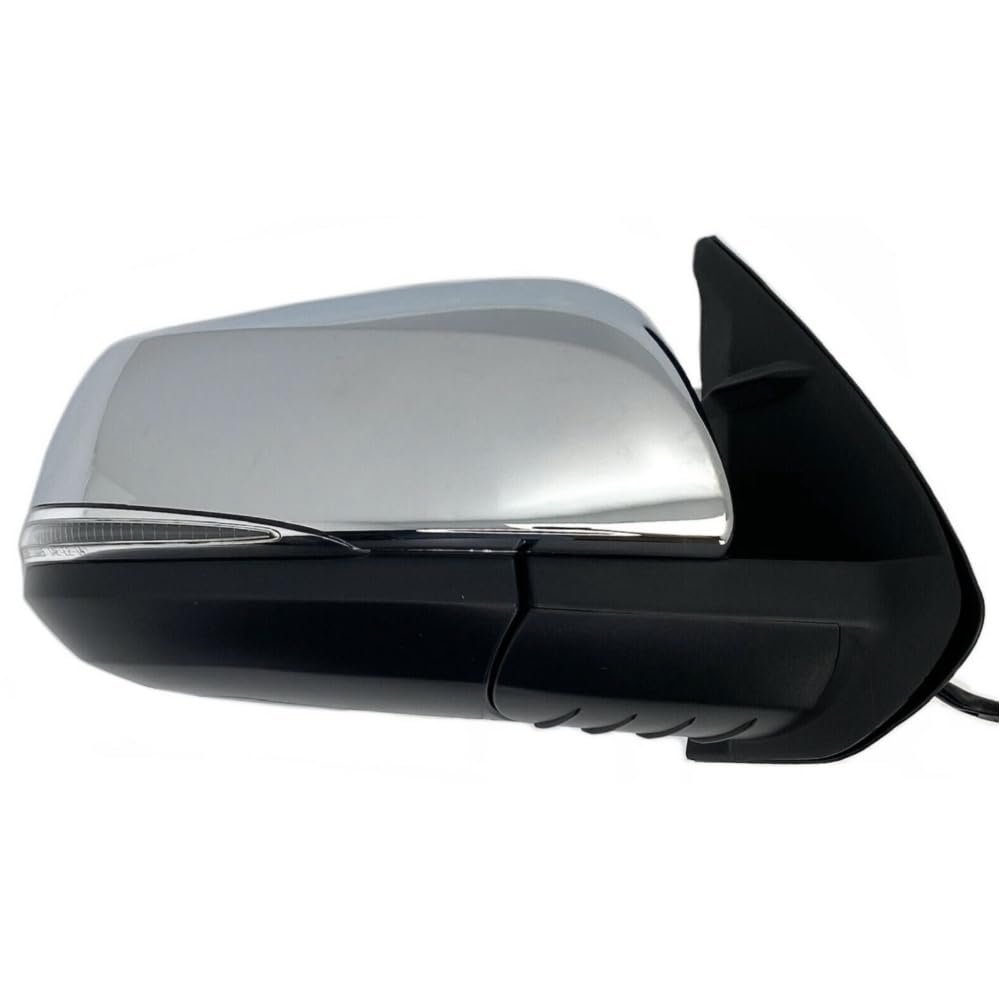 PATAJP4U Side Mirror Fits Power Heated Turn Signal Chrome PASSENGER, Quality Verified & Fitment Tested