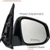 PATAJP4U Side Mirror Fits Power Heated Turn Signal Chrome PASSENGER, Quality Verified & Fitment Tested view 2