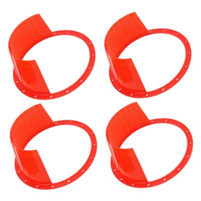Beatifufu 4Pcs Car Speaker Cover Protective Pad for Car Audio Easy Install Speaker Protection Abs Design for Horns and Speakers