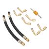 Estink Universal Flexible Tire Valve Extensions Adaptor 45 90 135 Degree for Car Truck Motorhome Trailer RV view 1