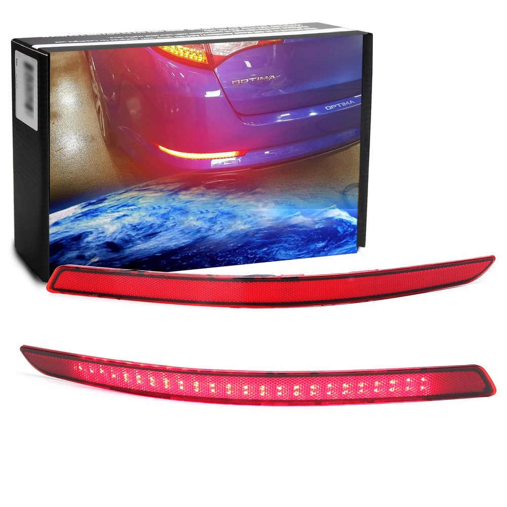 iJDMTOY LED Bumper Reflector Lights For Kia 2014-2015 Optima/K5