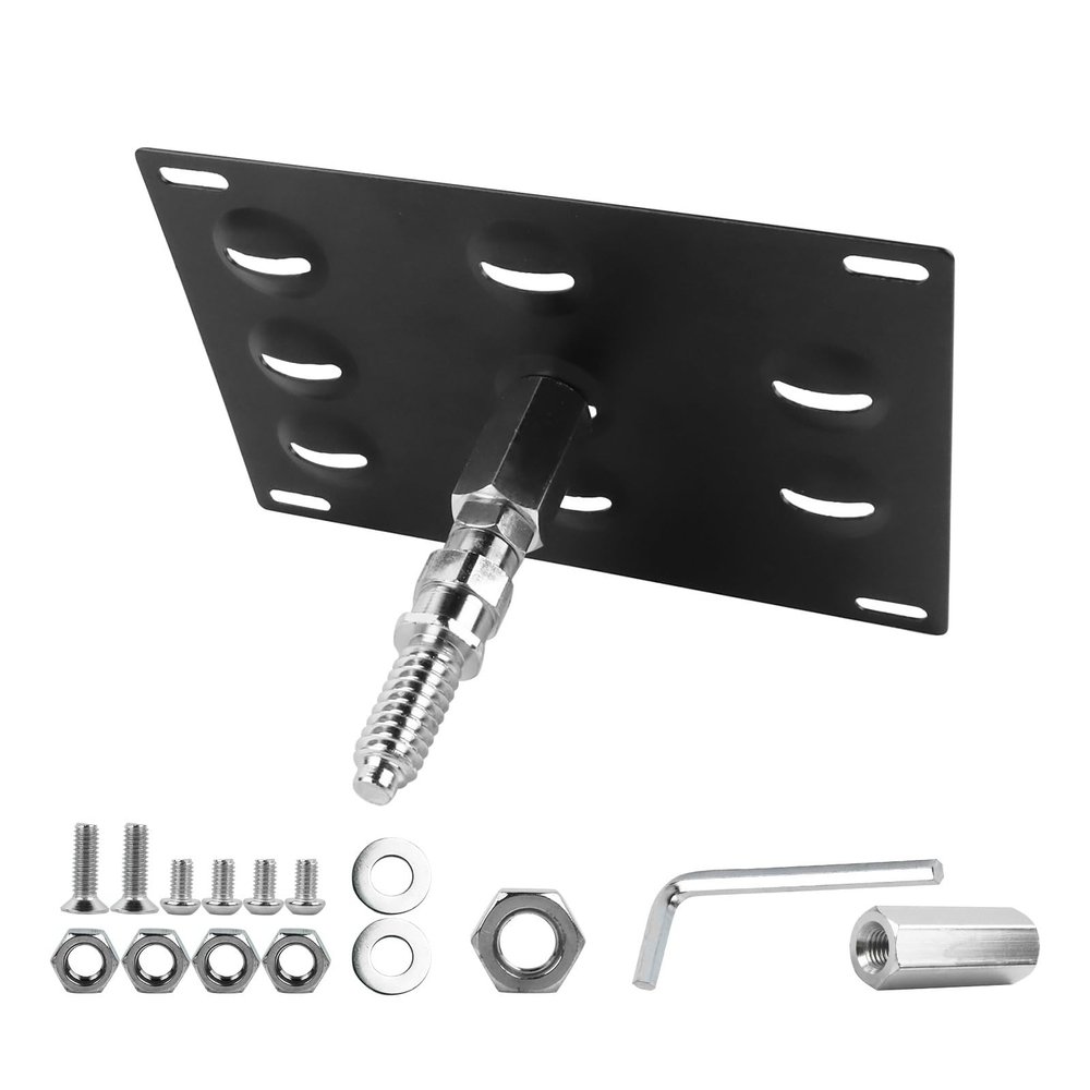 MNBHUYRD Front Bumper Tow Hook License Plate Mount Bracket Holder for BMW E46 E82 E90 528i 525i X5 X6 for Audi A4 S4 A5 A7 TT for VW for Jetta for Golf
