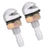 2pcs Universal Aluminum Alloy Car Windshield Sprayer Washer Nozzle (Silver) view 3