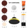 ISINFLASH Headlight Restoration Kit, Polish Restore Cleaner Clean Tool DIY Polishing, Sanding Discs, Scouring Pads for Electric Drill, 3 Easy Steps to Restore Sun Damaged Car Headlights Lens view 3