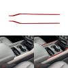 Armrest Strip Trim for Dodge RAM 1500/2500/3500 2019-2023 Accessories Red view 2
