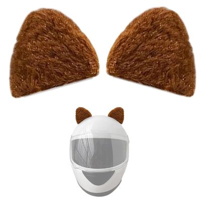 1 Pair Christmas Cat Ears for Helmet Cat Ears Helmet Ears Helmet Horns Ski Motorcycle Helmet Accessories Decoration Style 3
