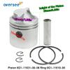 OVERSEE 6G1-11631-00-98 Piston Kit STD for Yamaha Outboard 2T 6HP 8HP Piston & Ring STD Kit 50MM 6G1-11631 & 6G1-11610 view 2