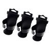 LIFKOME 3pcs Car Beverage Holder Multifunctional Door Side Cup Rack Practical Seat Back Drink Stand for Water Bottles Black Box for Car Use view 2