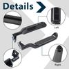 HNeekyr Interior Metal Door Handle Compatible with Ford Bronco F150 F250 F350 F53 F59 F800 1987-1996 77177 77178 E7TZ-1522601-A E7TZ-1522600-A Black 2Pcs Front Left Driver Passenger view 2
