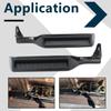 HNeekyr Interior Metal Door Handle Compatible with Ford Bronco F150 F250 F350 F53 F59 F800 1987-1996 77177 77178 E7TZ-1522601-A E7TZ-1522600-A Black 2Pcs Front Left Driver Passenger view 3