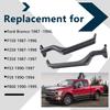 HNeekyr Interior Metal Door Handle Compatible with Ford Bronco F150 F250 F350 F53 F59 F800 1987-1996 77177 77178 E7TZ-1522601-A E7TZ-1522600-A Black 2Pcs Front Left Driver Passenger view 4