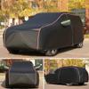 WOLWES Car Cover are Suitable for Citroen Ami All-Weather Windproof, Snowproof, Rainproof, UV-Protected and Breathable All-Season Universal with Side Door Zip Oxford Cloth Car Cover (Color : Black) view 2