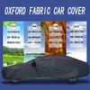 WOLWES Car Cover are Suitable for Citroen Ami All-Weather Windproof, Snowproof, Rainproof, UV-Protected and Breathable All-Season Universal with Side Door Zip Oxford Cloth Car Cover (Color : Black) view 4