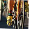 BESPORTBLE 2pairs Nylon Bike Pedal Toe Clip Strap Belts for Cycling and Mountain Biking and Sturdy Design Fits Removable Reflector Pedals Easy to Install view 2