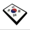 Elektroplate Premium South Korea Flag All Metal Black Frame Chrome Emblem for Cars, Trucks, and All Auto | Universal Fit at 2.5" x 3.8" | Weatherproof view 3