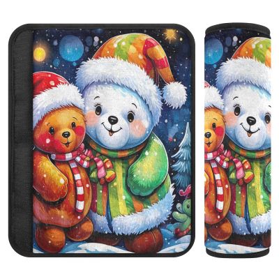 UMIRIKO Cute Teddy Bear Snowman Seat Belt Cover Pad Car Seatbelt Shoulder Pad 2 PCS for for Women Men Kids,Car Accessories M 202a2734
