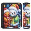 UMIRIKO Cute Teddy Bear Snowman Seat Belt Cover Pad Car Seatbelt Shoulder Pad 2 PCS for for Women Men Kids,Car Accessories M 202a2734 view 1