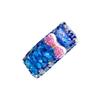 LXQTAO Fashionable Studded Sun Visor Clip Multi-Functional Car Glasses Holder for Sunglasses, Eyeglasses, Cards, and Bills Sunglasses Holder for Car Visor (Brilliant Blue + Pink Bow Knot) view 1