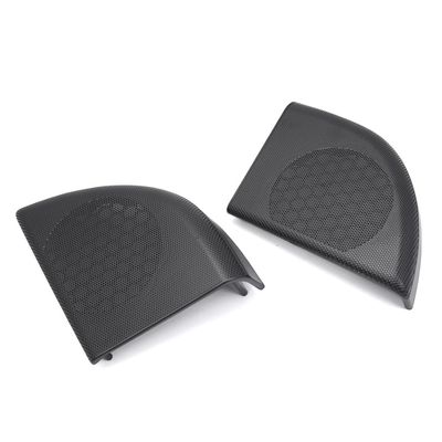 Lirun Car Side Door Speaker Stereo Grille Cover Loud Horns Trim 1 Pair For Mercedes-Benz C-Class C180 C200 C300 2017-2018 ABS Black