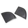 Lirun Car Side Door Speaker Stereo Grille Cover Loud Horns Trim 1 Pair For Mercedes-Benz C-Class C180 C200 C300 2017-2018 ABS Black view 1