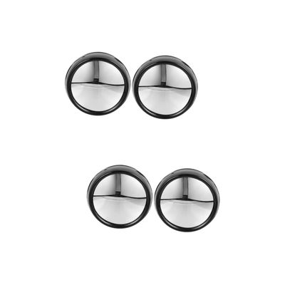 STOBOK 4pcs Computer Rearview Mirror Magnifying Suction Magnifier for Office Desk Magnification Mirror Light Magnifying for Safety