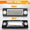 KACEPAR License Plate Lamp Tail Light Clear Lens, 18-LEDs License Plate Light Tag Lamp, 2005-2010 Compatible with Volkswagen Compatible with VW Compatible with Jetta view 3