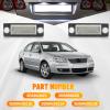 KACEPAR License Plate Lamp Tail Light Clear Lens, 18-LEDs License Plate Light Tag Lamp, 2005-2010 Compatible with Volkswagen Compatible with VW Compatible with Jetta view 4