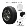 Spare Tire Cover Flag Weatherproof Universal Wheel Protectors for RV Travel Trailer Camper 16in view 4